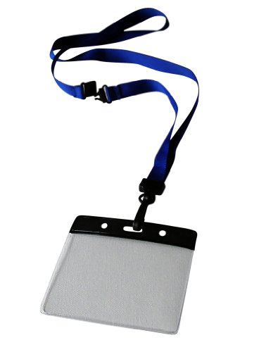 Preisvergleich Produktbild 10 Stück Schlüsselband royalblau mit Plastik-Panikverschluß und PVC-Ausweishülle