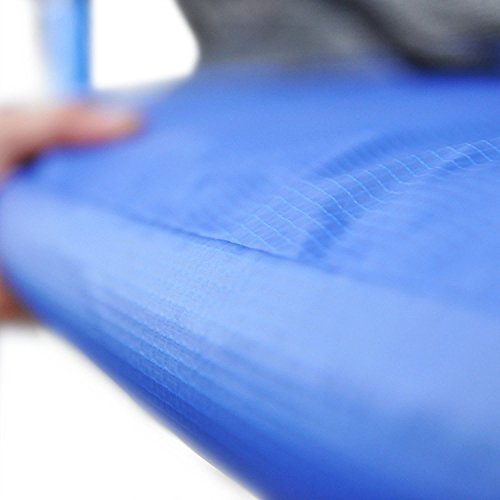 Trampolinzubehör Ersatznetz Sicherheitsnetz oder Federabdeckung für Trampolin 244cm – 6Stangen 305cm – 6Stangen 305cm – 8Stangen 366cm – 8Stangen 396cm – 8Stangen 430cm – 8Stangen,180cm Höhe Trampolinnetz,blau PVC – UV beständige Randschutz Randabdeckung - 6