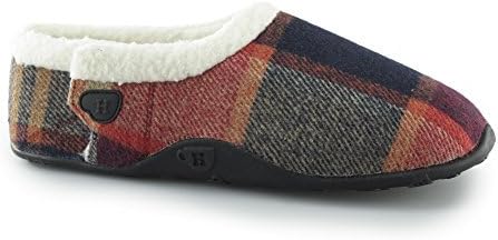 Homey's Bear Slippers - Orange / Blue Large Check Large
