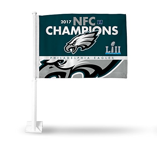 Preisvergleich Produktbild Rico NFL Philadelphia Eagles 2017 NFC Champions Autoflagge