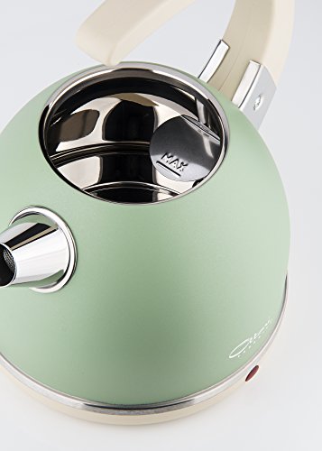 Ottoni Fabbrica Neuer Italienischer Top Wasserkocher aus Edelstahl „Alice Primavera“ 2400W 1,7l. - 2