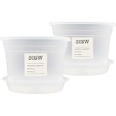 Transparent Pots for Small Orchids &middot; 12 cm &middot; 2 Pots-2 Plates