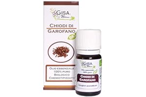 Gisa Wellness - CHIODI DI GAROFANO - Olio Essenziale Bio - 100% Puro e Naturale - [10ml] - Alimentare - Aromaterapia - Cura della Persona - Benessere - Made in Italy