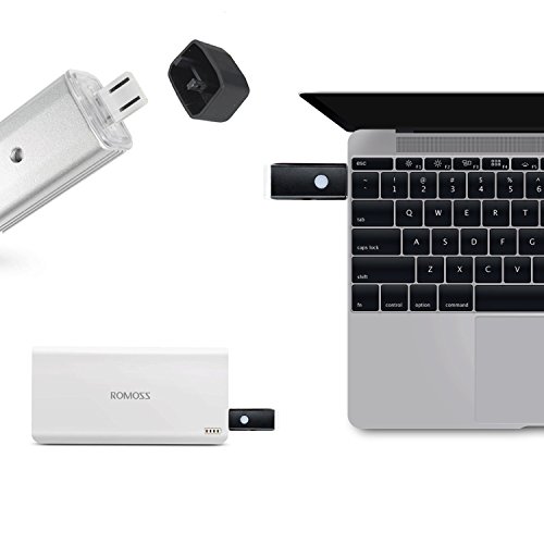 Silber LED Fahrradbeleuchtung Set USB Wiederaufladbare LED Fahrradlicht Set LED Frontlichter Frontlich und Rücklicht - 2