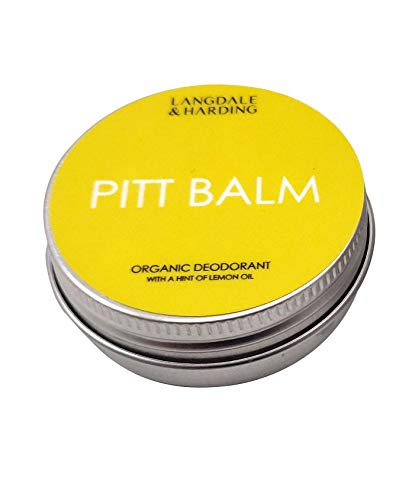 Langdale & Harding - Pitt Balm with a hint of lemon oil, Aluminium-Free, Natural Organic Deodorant, For Men and Women 2 Pack (2 x 30 g)