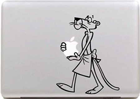 Vati Blätter Removable Old Maus-kühler Entwurf Vinyl Aufkleber Aufkleber Skin Art Schwarz für Apple Macbook Pro Air Mac 13 "15" Zoll / Unibody 13 "15" Zoll-Laptop