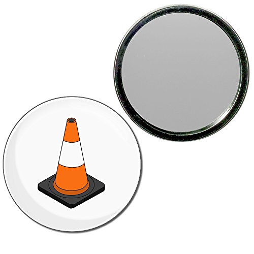 Traffic Cone - 55mm Round Compact Mirror