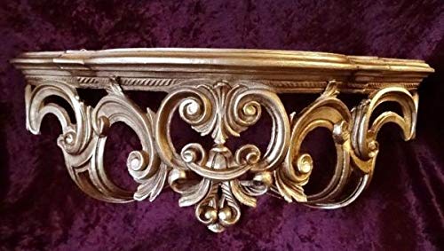 Barock, Konsole, Wandkonsole, Spiegelkonsole, Ablage, Antik Ornamente Cp72 50x20x24 Gold