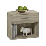 FMD Bedside Cabinet Jonny, 42.0 x 37.5 x 30.0 cm, Oak