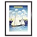 Produktbild TRAVEL BERMUDA ISLAND SAIL BOAT BLACK FRAME FRAMED ART PRINT PICTURE B12X10162