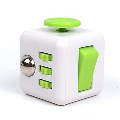 BUYDirect Fidget Cube Toy Stress Reducer for Anxiety and Autism Adult Children (White Green) BUYDirect Fidget Cube Toy Stress Reducer for Anxiety and Autism Adult Children (White Green)