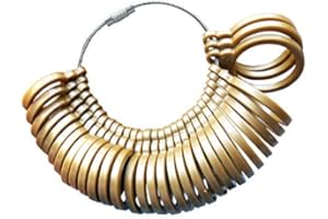 KUTLU DEUTSCHLAND GMBH Ringmaß mit 32 Musterringen Finger Ringgröße messen