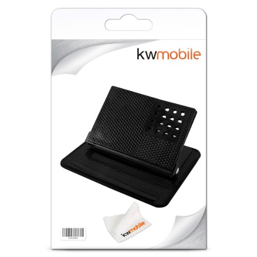 kwmobile KFZ Halterung fÃ¼r Smartphones - PKW Auto Halter Anti-Rutsch Pad aus Gummi in Schwarz - z.B. geeignet fÃ¼r Samsung, Apple