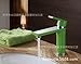 Produktbild LEI  Grün Lack und Chrom Waschbecken Wasserhahn führenden 360 Grad Drehung Color Spray faucetBathroom Waschbecken Wasserhahn