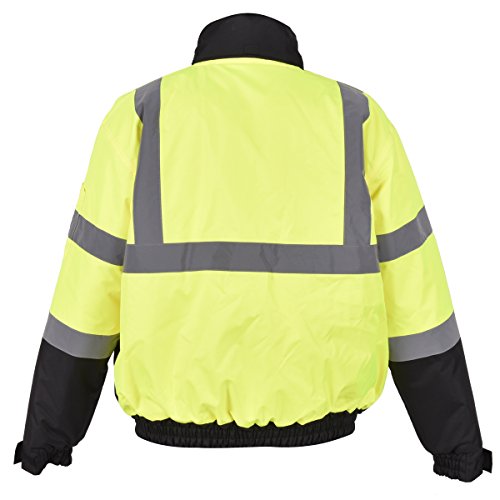 Sicherheitsjacke Warnschutz Warnjacke Jacke Arbeitsjacke Signalfarbe Gelb Winterjacke Größen XXL - 3