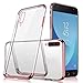 Produktbild Jinghuash Kompatibel mit Samsung Galaxy A50 Hülle Überzug Plating TPU Transparent Case mit Farbig Rahmen Ultra dünn Durchsichtig TPU Silikon Schutzhülle Stoßfest Bumper Handyhülle-Rotgold