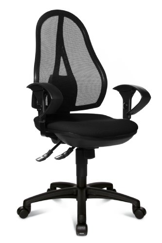 Topstar Open Point SY Design Swivel Office Chair with Breathable Mesh Cover - Black