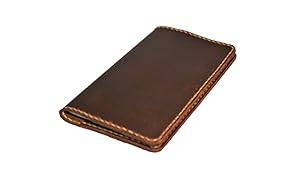 JP Leathercraft fatto a mano in pelle caso semplice Field notes Moleskine purosangue Sunset oil marroncino