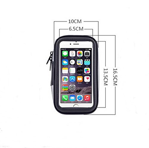 haodou supporto bicicletta impermeabile per Smartphone Supporto Stabile volante titolare 4.7Â pollici adatto per tutti i tipi di bicicletta e manubrio nero