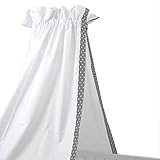 Sugarapple Baby Betthimmel (35 Farben wählbar) für Babybetten oder Kinderbetten 150 cm Höhe x 200 cm Länge, Babybett Babyhimmel Vorhang aus 100% Baumwolle