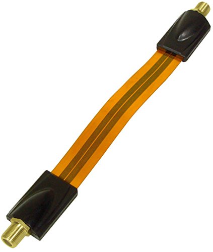 Transmedia - Passacavo per Finestra, 25 cm, per Cavo SAT (Giunto F su Giunto F), Estremamente Piatto