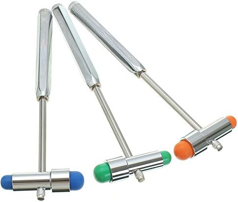 3Pc New Multifunction Neurological Reflex Hammer Percussor with Brush Medical Diagnostic Hammer Health Care Relaxation Massage Tool By Healthcozy