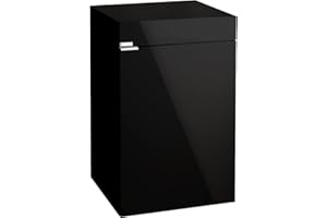 AQPET Cabinet 50 Support pour Aquarium en Bois avec Finition Brillante 50 x 50 x 80 h Noir
