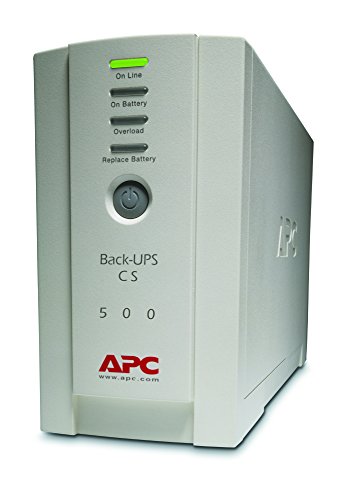 APC Back-UPS CS 500 - Unterbrechungsfreie Stromversorg 500VA - BK500EI - 4 Ausgänge IEC - Überspannungsschutz