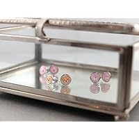 Hypoallergene Ohrstecker, Kinder-Ohrring, Einhorn, 1 Paar, Antiallergisch, Chirurgenstahl. Allergiker Schmuck! Folgeohrring