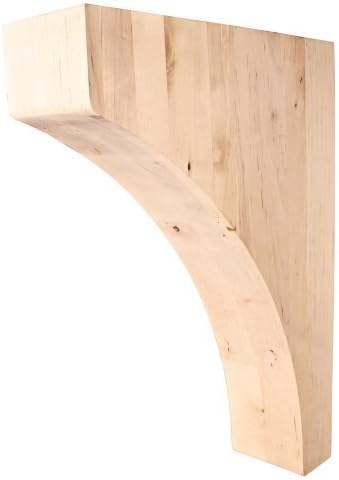One Pair- White Birch Traditioanl Wood Corbels- 3 x 10 x 14 by Wood Corbels
