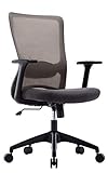 Amoiu Chaises de Bureau en Maille, Fauteuil Exécutif Soutien Lombaire Ajustable, Siège Ergonomique Inclinable roulettes Silencieuses