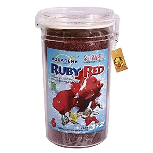 Foodie Puppies Aquadene Parrot Flower Horn Gold Aquarium Fish Food (Ruby Red 2L)