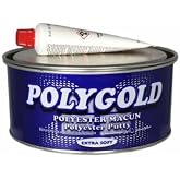 Polygold Galvaniz Polyester Macun Extra Soft &Ccedil;elik Macun Kaporta Macunu Ara&ccedil; &Ccedil;elik Macunu 1 Kg