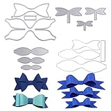 die cutting machine dies 🎀 Contenido: El paquete incluye 8pcs troqueles scrapbooking en diseño de 3 estilos de lazos en tamaños y formas diversos.