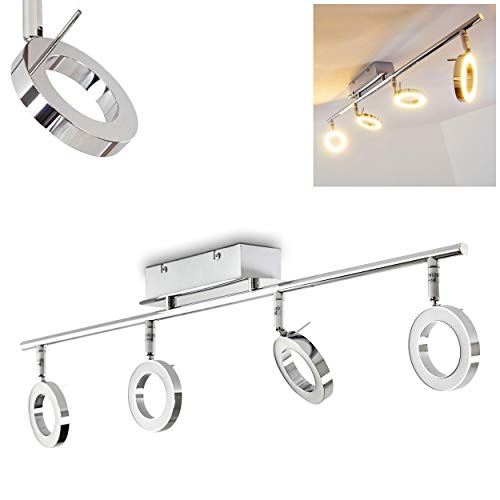 Preisvergleich Produktbild LED Deckenspot Adel LED Deckenstrahler 4-flammig - Deckenleuchte mit verstellbaren Elementen - warmweißes Licht für eine stimmungsvolle Atmosphäre