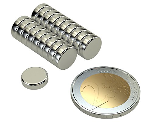 Ricoo Neodym Magnete 10×3 mm N35 – 20 Stk. Magnet Magnets Kühlschrankmagnet Supermagnete Neodymmagnet Supermagnet Starke Mini Magnete Würfelmagnet Haftmagnet Dauermagnet Magnetwürfel Neodymmagnete NdFeB # ULTRA STARK ### WIR VERWENDEN NUR HOCHQUALITATIVER ROHSTOFF UND KEINE RECYCLING ROHSTOFFE ### - 2
