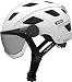 Produktbild Abus Hyban+ Helmet White, Smoke Visor Kopfumfang M/L | 56-61cm 2019 Fahrradhelm