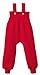 Disana Knitted Baby Dungarees in Organic Merino Wool Red 50/56 0-3m
