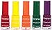 Color Fever Nail Polish Mini Pops - Red / Yellow / Orange, 0.85 Ounce (Pack of 5) RS.210.00
