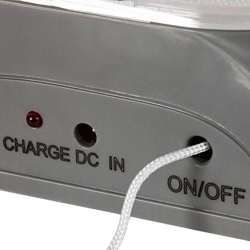 VOLTRONIC® Solar Wandleuchte, Maße 23×6,5×4,8 cm, Solarpanel 16,5x17x1 cm, 5 super helle LEDs, Solarlampe - 5