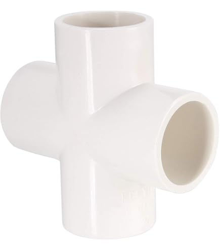 5-Wege-PVC-Rohrverschraubung 32 Mm – Rechtwinkliger Eckverbinder Für Gartenbewässerung & DIY, 2 Stück