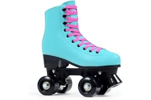 ‎SMJ SPORT SMJ sport Damen Klassische Retro Rollschuhe | ABEC7 Kugellager | Mint Rosa Mädchen Classic Roller Skates Inliner Inlineskates | Gr. 35, 36, 37, 38, 39, 40, 41