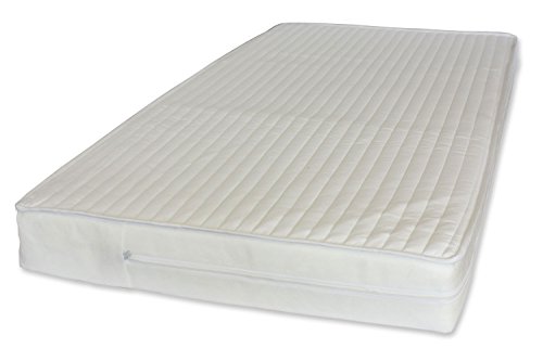 NightyNite Sleepeezi Classic Foam Cot Mattress with Luxurious Microfibre Cover (126 x 63 x 10 cm)