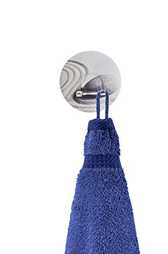 WENKO 20198100 Static-Loc Wandhaken Duo Sand & Stone – Befestigen ohne Bohren, Kunststoff, 8.5 x 2 x 8.5 cm, Mehrfarbig - 8