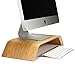 Produktbild Urcover® Monitor-Ständer für iMac | Desktop-Halterung in Hell Braun | Samdi Edition | universal Bildschirm-Ständer in Echt-Holz mit Tastur-Aussparung | Computer Zubehör Stand-Fuß Bildschirm-Erhöhung