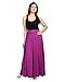 Be You Fashion Women Serena Satin Magenta Solid Long Skirt RS.560.00