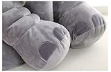Rainbow Fox Baby Kinderkopfkissen Kleinkind Schlaf Grauer Elefant elephant pillow Stuffed Plüsch Kissen Kinderzierkissen Plüschtiere 100% Baumwolle 40cm*37cm*25cm - 5