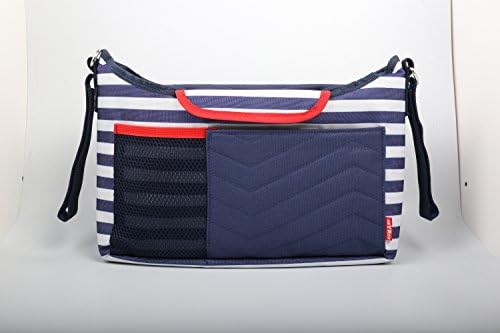 Pushchair Stroller Pram Organizer Storage Bag, Safe&amp;Care 2 in 1 Universal Waterproof Storage Bag -Organizer for Bottles, iPhone, Wallet, Diapers, Toys and other Accessories