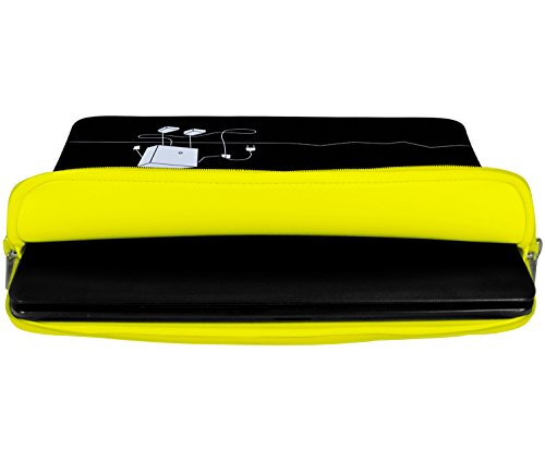 Digittrade LS156-10 Peppy Love Designer Schutzhülle für Laptops und Tablets mit einer Bildschirmdiagonale von 25,9 cm (10,2 Zoll) schwarz-weiß - 2