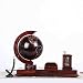Produktbild MICHEN Retro Telefon Siamesische Palisander Antike Telefon Hause Retro-Altmodischen Telefon Festnetz-Massivholz Globus Karte RS Stifthalter